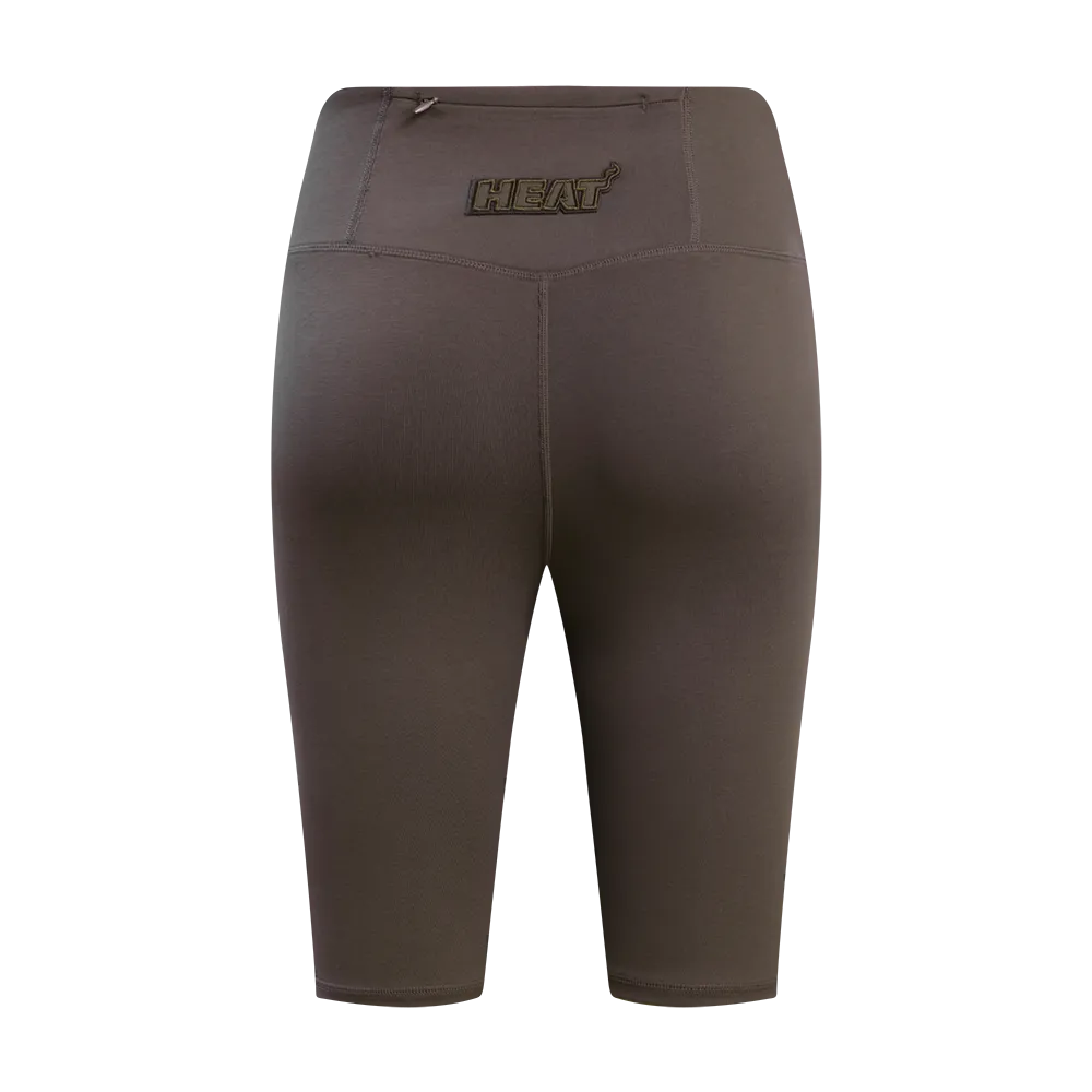 Pro Standard Miami HEAT Women's Taupe Biker Shorts