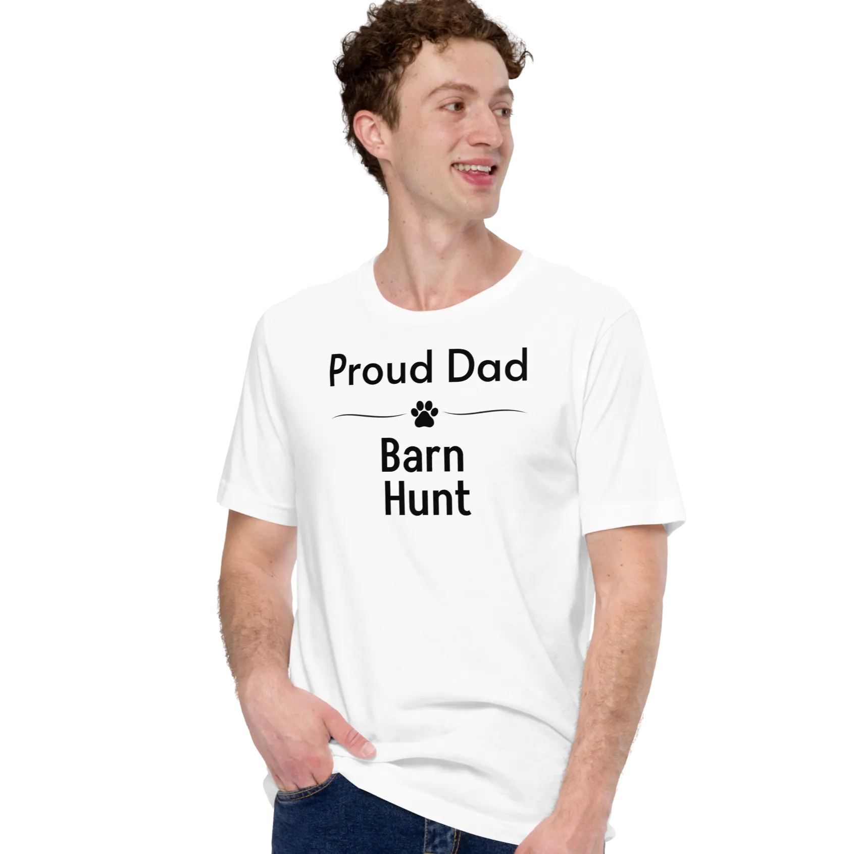 Proud Barn Hunt Dad T-Shirts - Light
