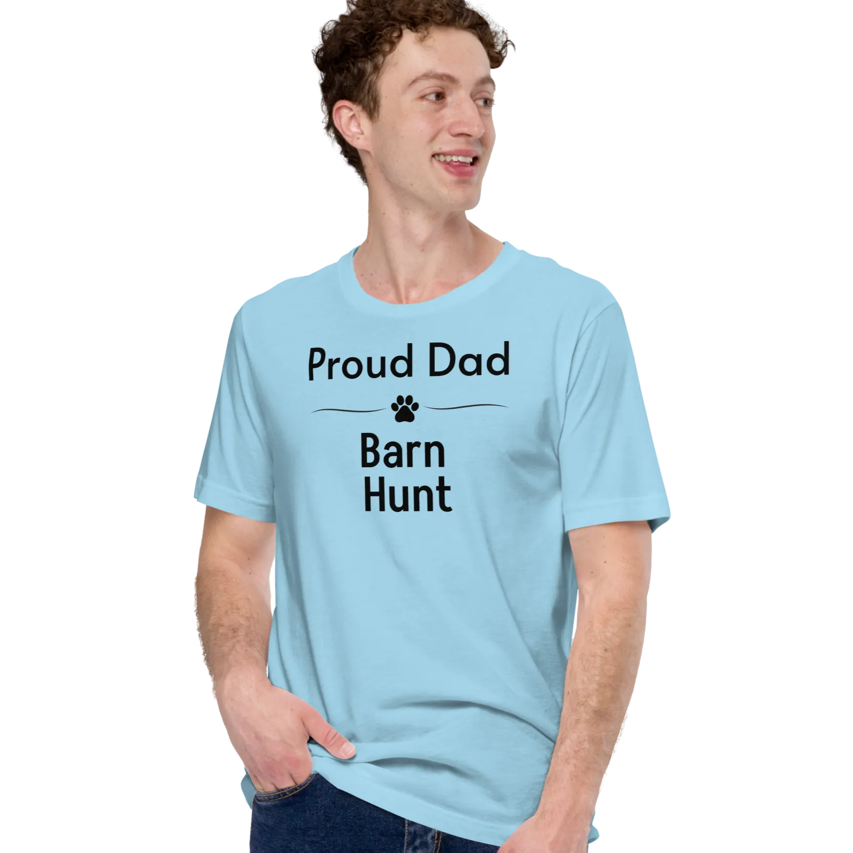 Proud Barn Hunt Dad T-Shirts - Light