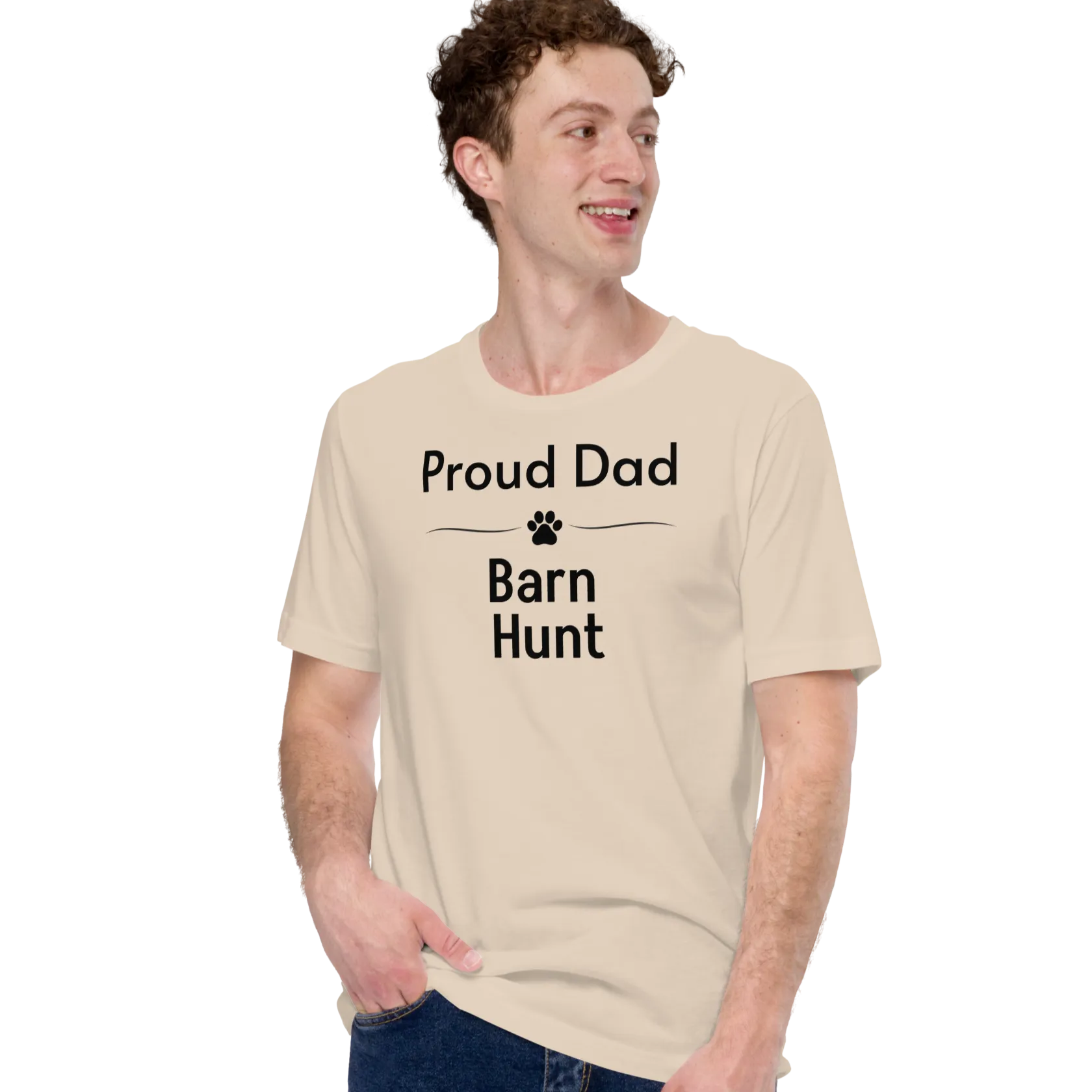 Proud Barn Hunt Dad T-Shirts - Light