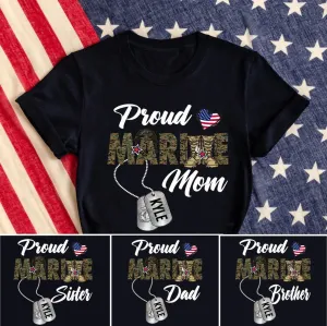 Proud Marine Family T Shirt, Military Family Shirts