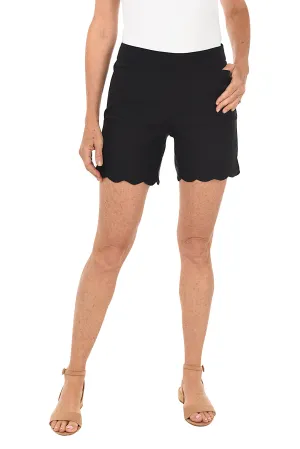 Pull-On Stretch Scallop Short