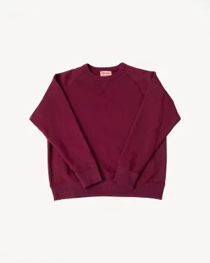 Pullover Crew Neck - Super Looper French Terry - Burgundy