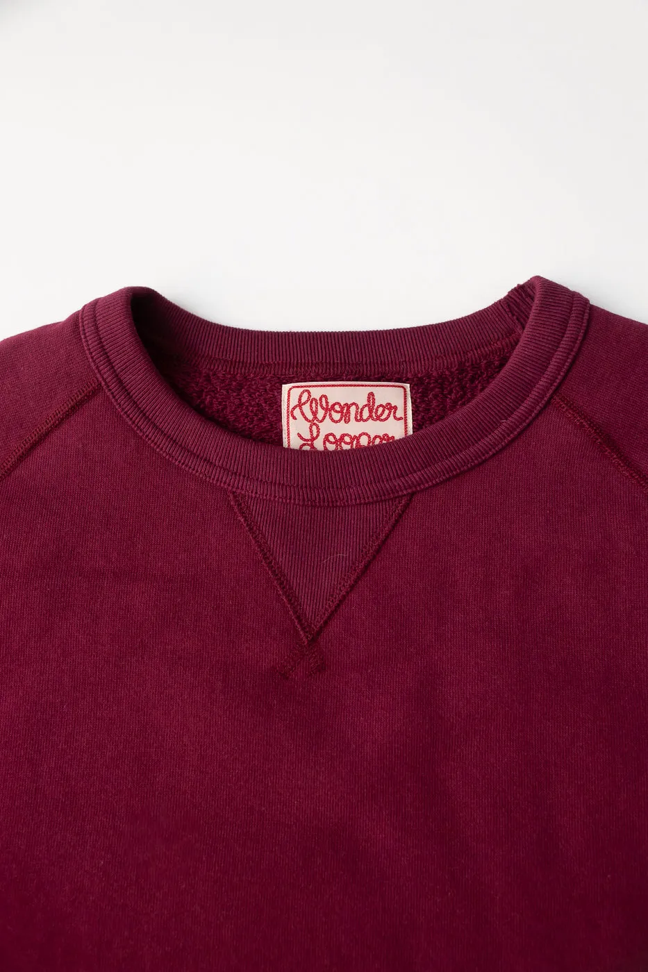 Pullover Crew Neck - Super Looper French Terry - Burgundy