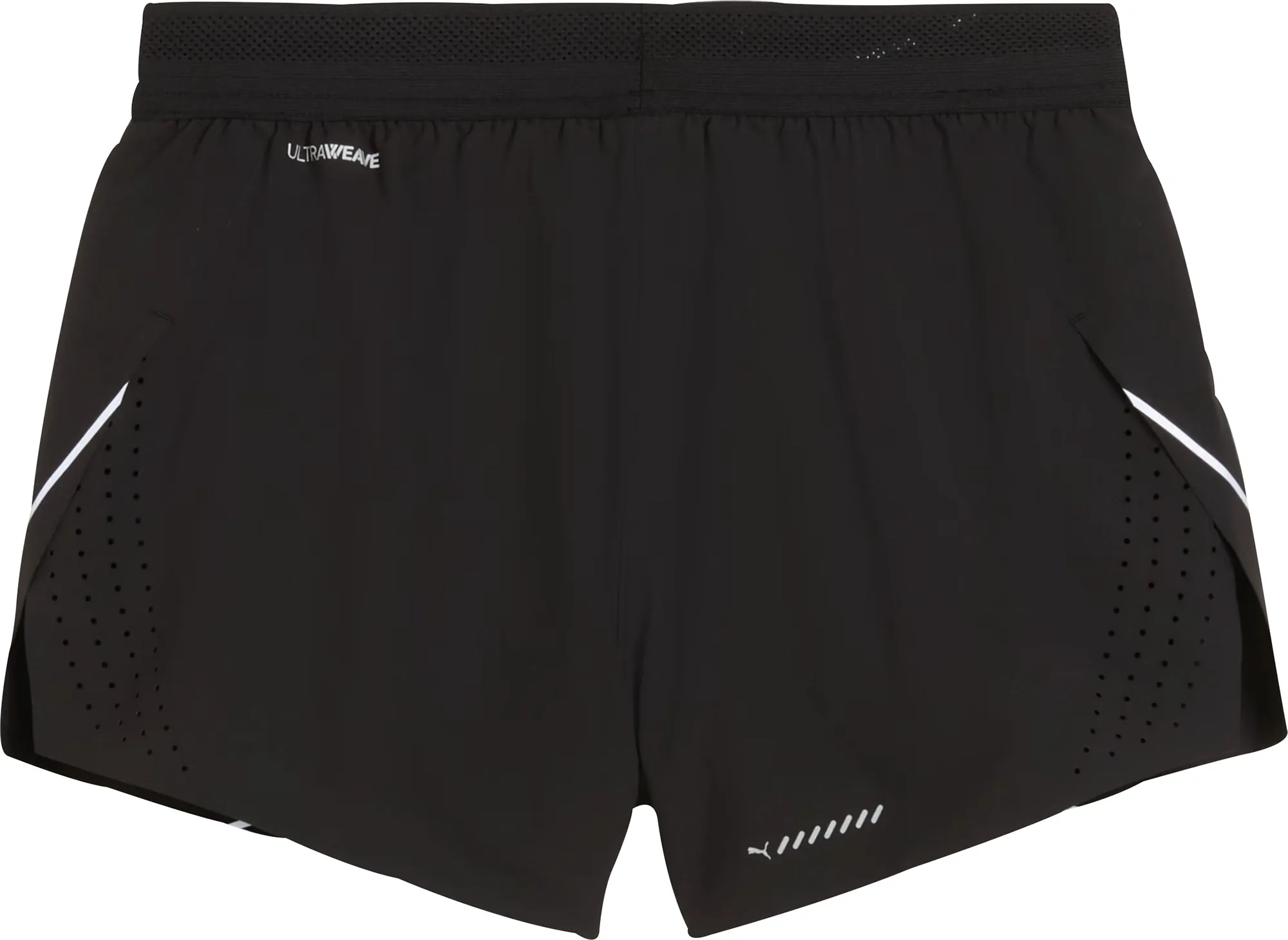 Puma Raceday UltraWeave 3 Inch Womens Split Running Shorts - Black