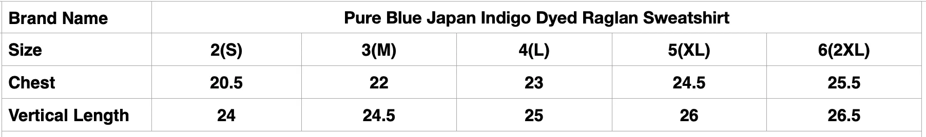 Pure Blue Japan Indigo Dyed "Classic" Raglan Sweatshirt