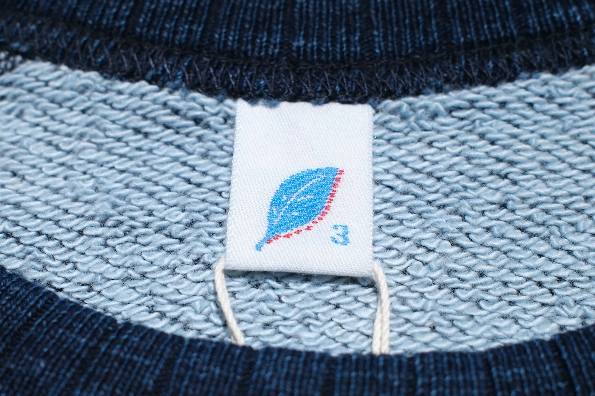 Pure Blue Japan Indigo Dyed "Classic" Raglan Sweatshirt