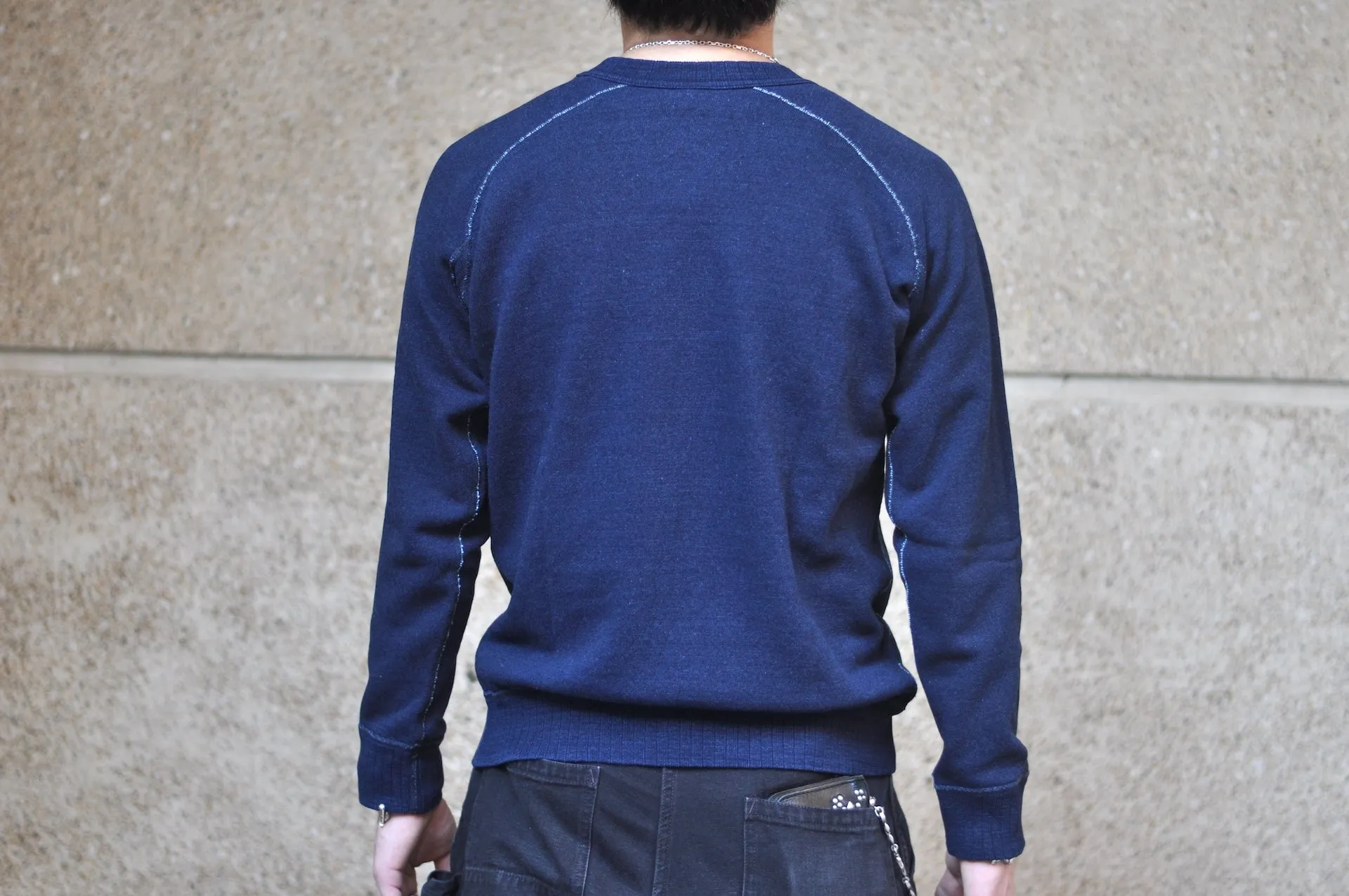 Pure Blue Japan Indigo Dyed "Classic" Raglan Sweatshirt