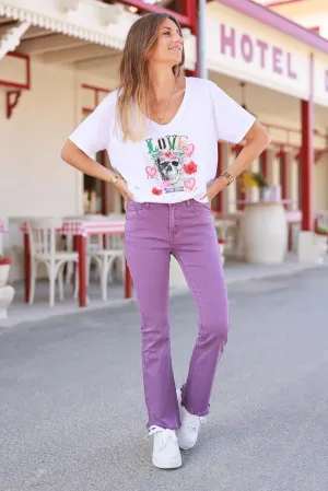 Purple Baby Bell Bottom Jeans