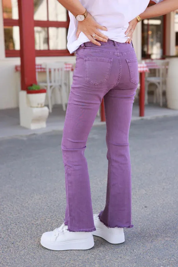 Purple Baby Bell Bottom Jeans