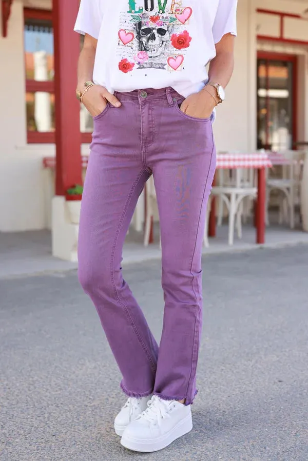 Purple Baby Bell Bottom Jeans