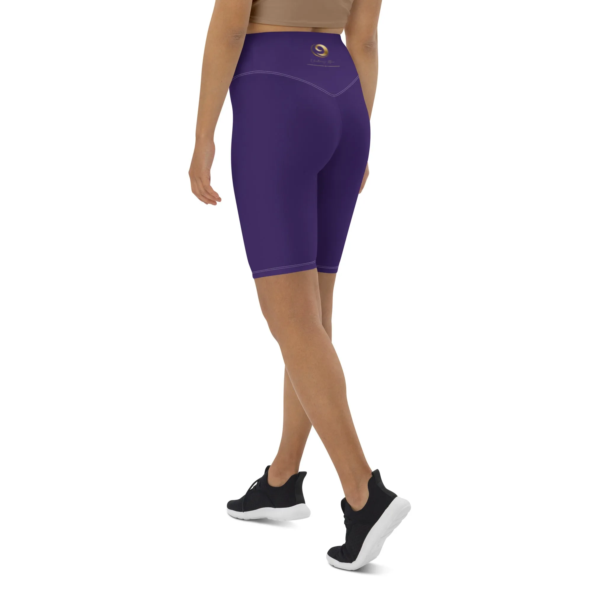 Purple Chaitanya Abara Biker Shorts