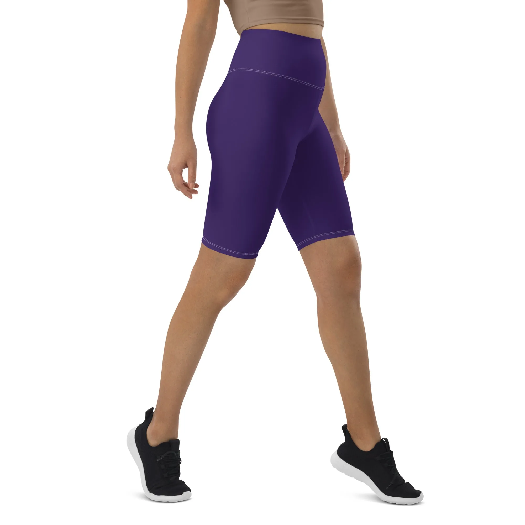 Purple Chaitanya Abara Biker Shorts