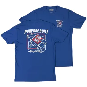 PURPOSE BUILT "THE BOTTLE" NITROUS T-SHIRT BLUE / RED / WHITE