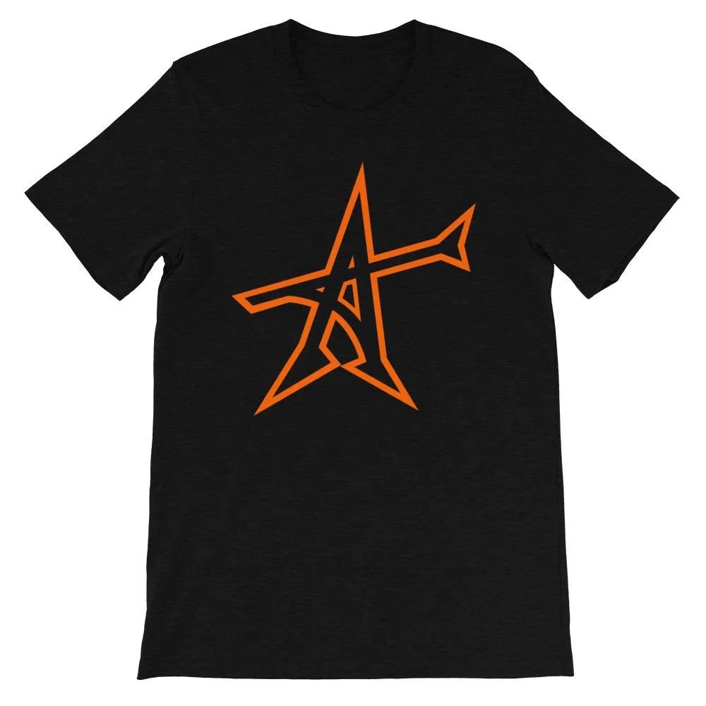 "ALL-IN" T-shirt (neon-orange print)