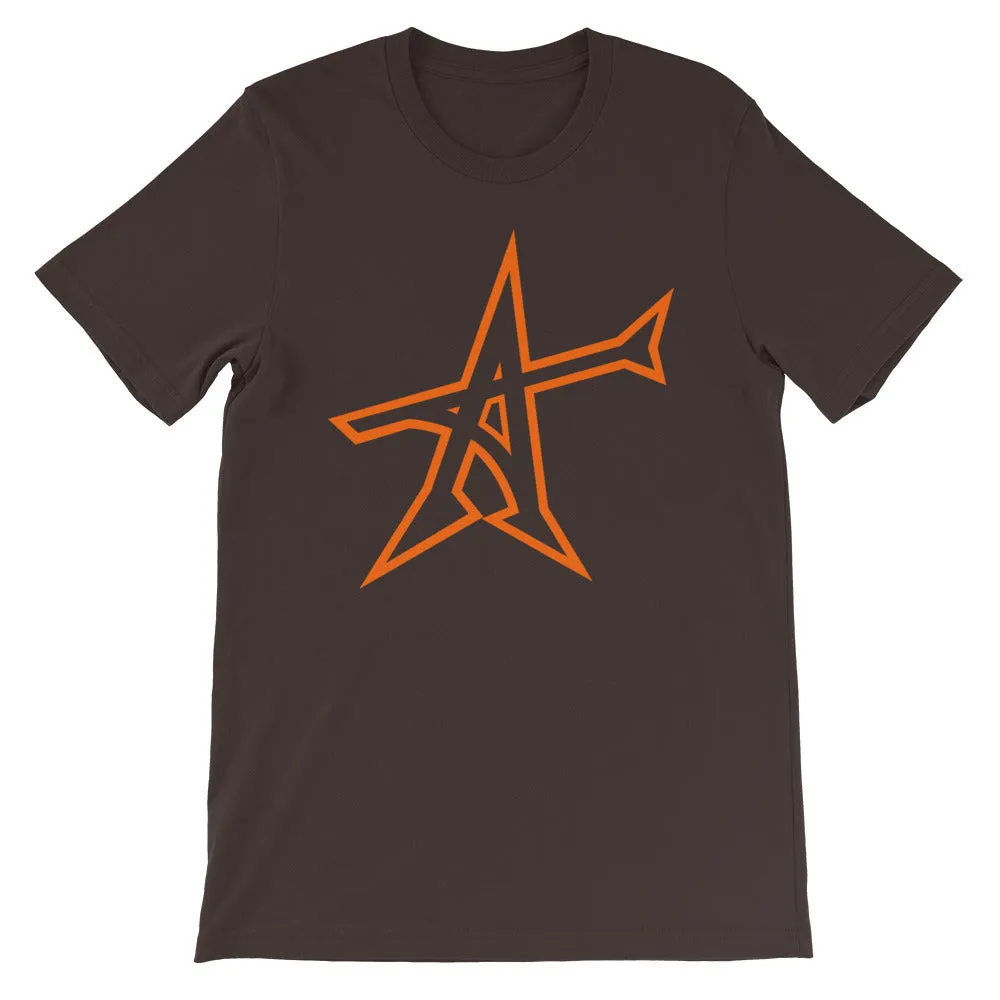 "ALL-IN" T-shirt (neon-orange print)