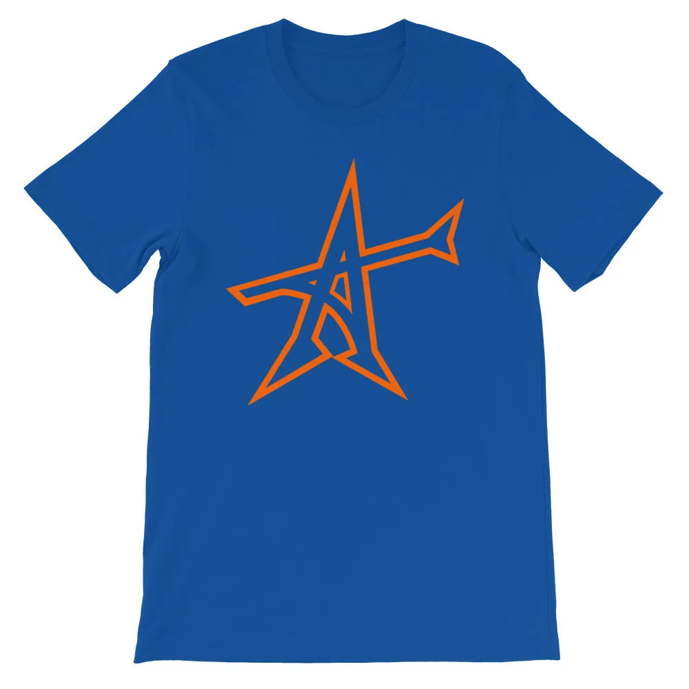 "ALL-IN" T-shirt (neon-orange print)