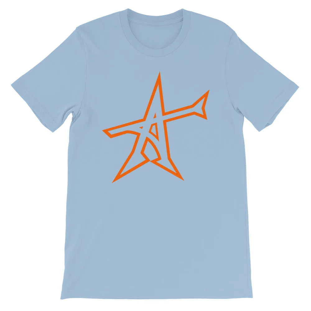 "ALL-IN" T-shirt (neon-orange print)