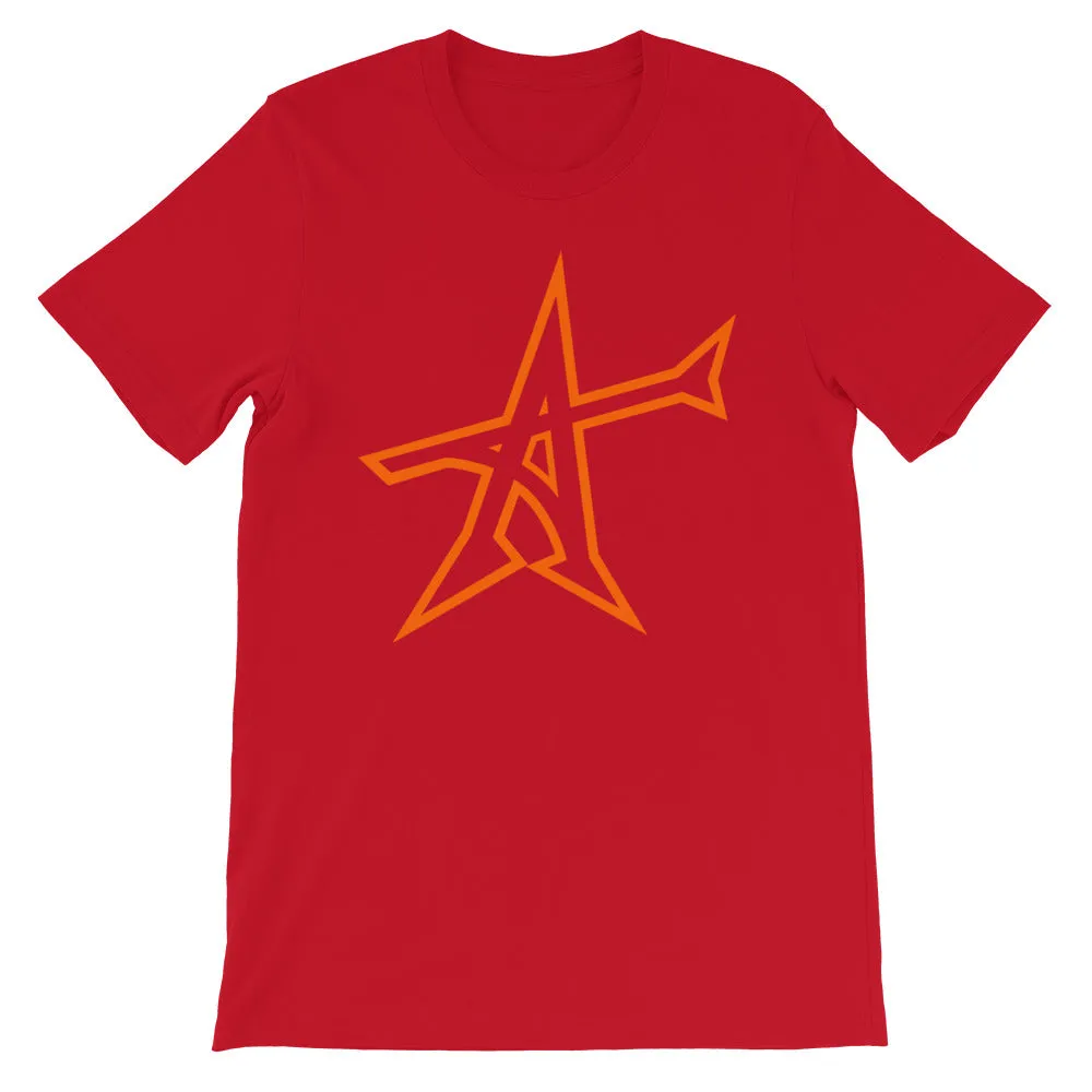 "ALL-IN" T-shirt (neon-orange print)