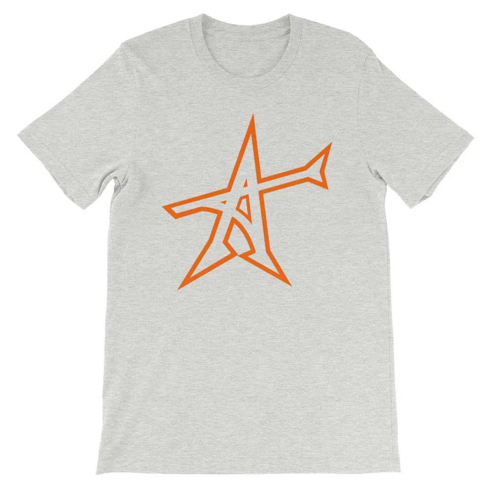 "ALL-IN" T-shirt (neon-orange print)