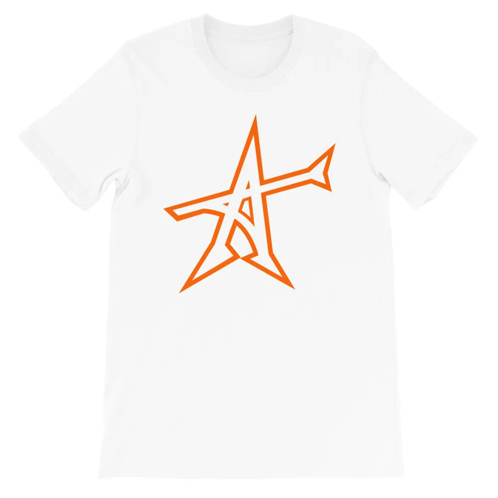 "ALL-IN" T-shirt (neon-orange print)