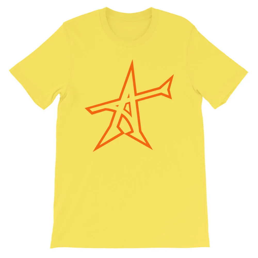 "ALL-IN" T-shirt (neon-orange print)