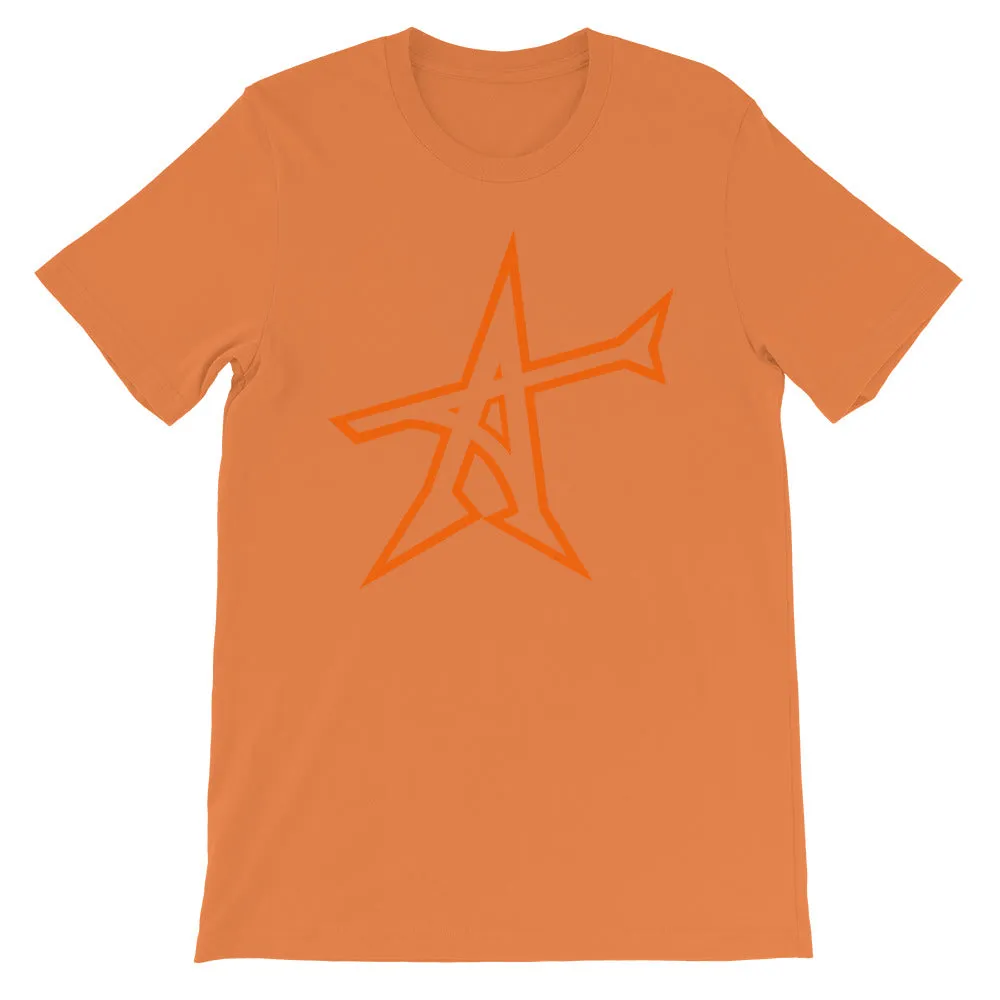 "ALL-IN" T-shirt (neon-orange print)