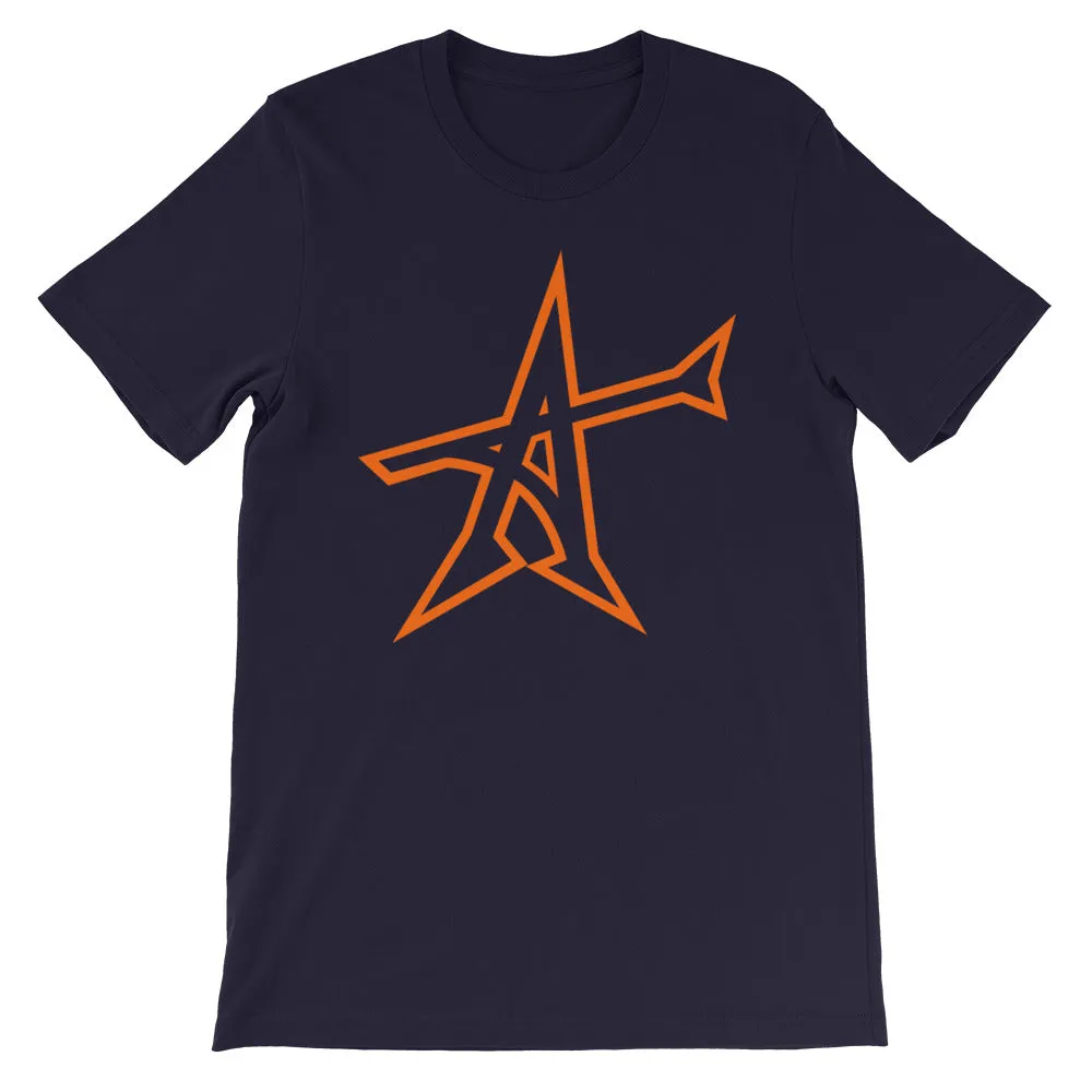 "ALL-IN" T-shirt (neon-orange print)