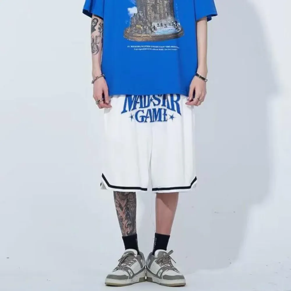 "American Trendy Letter Couple" Shorts