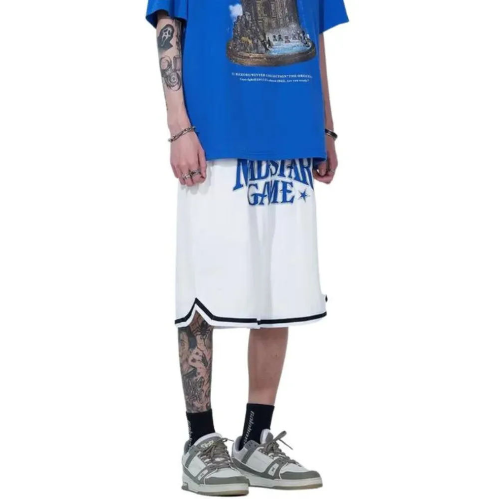 "American Trendy Letter Couple" Shorts
