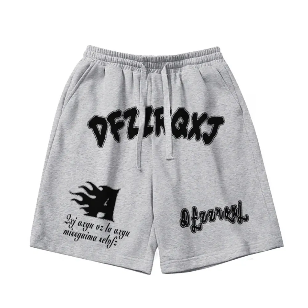 "High Street Lettered Sports" Shorts