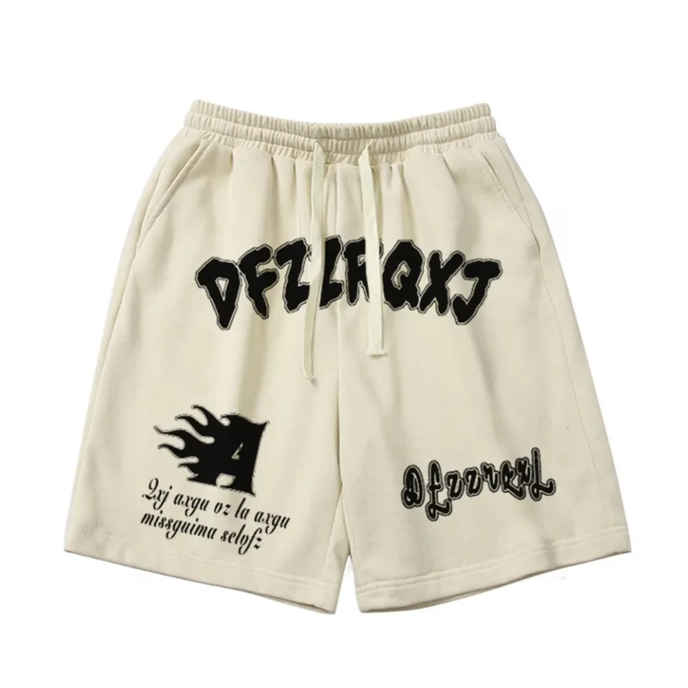"High Street Lettered Sports" Shorts