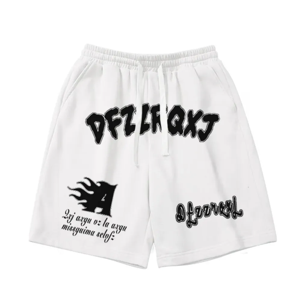 "High Street Lettered Sports" Shorts