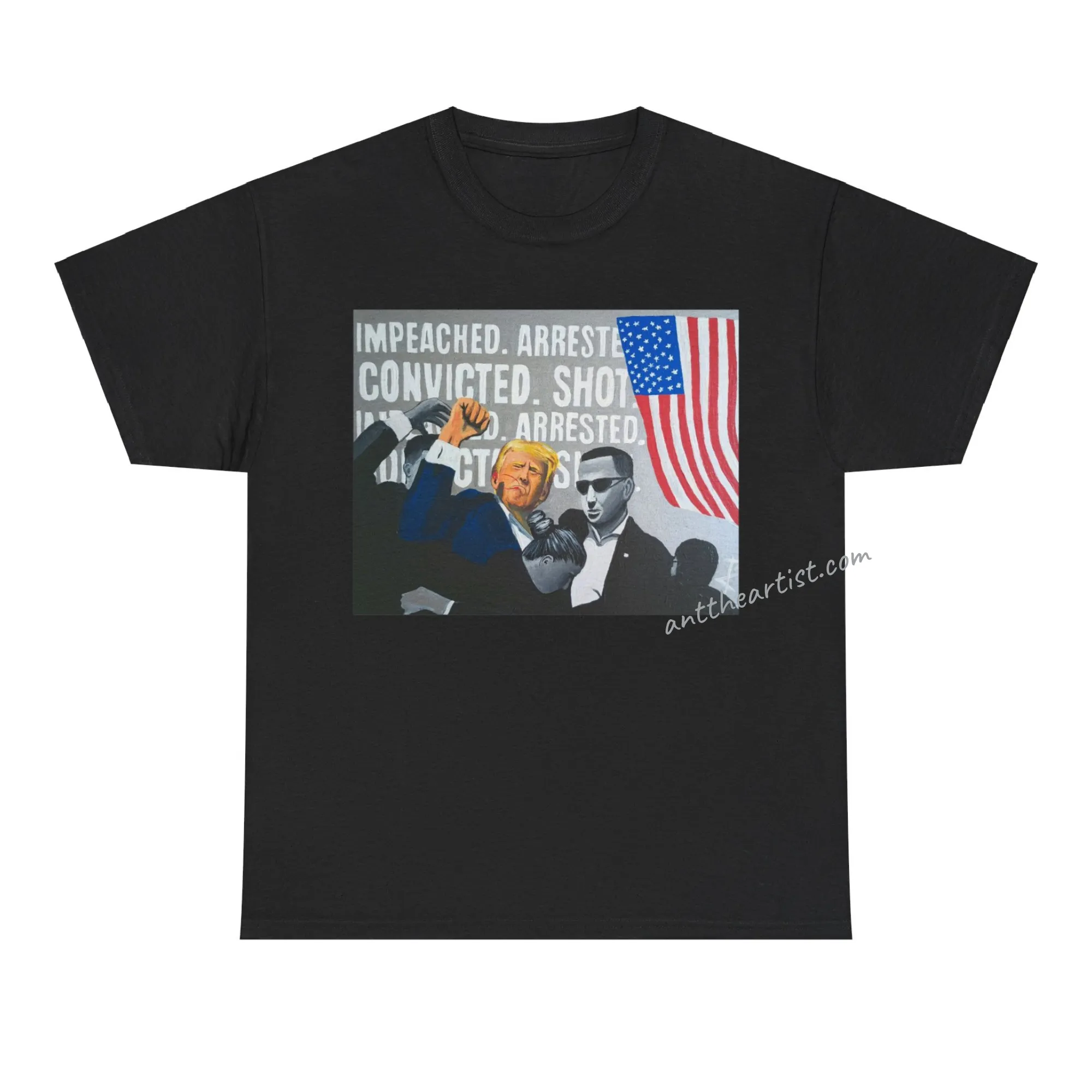 "Impeached, Arrested, Convicted, Shot..." Unisex T-Shirt