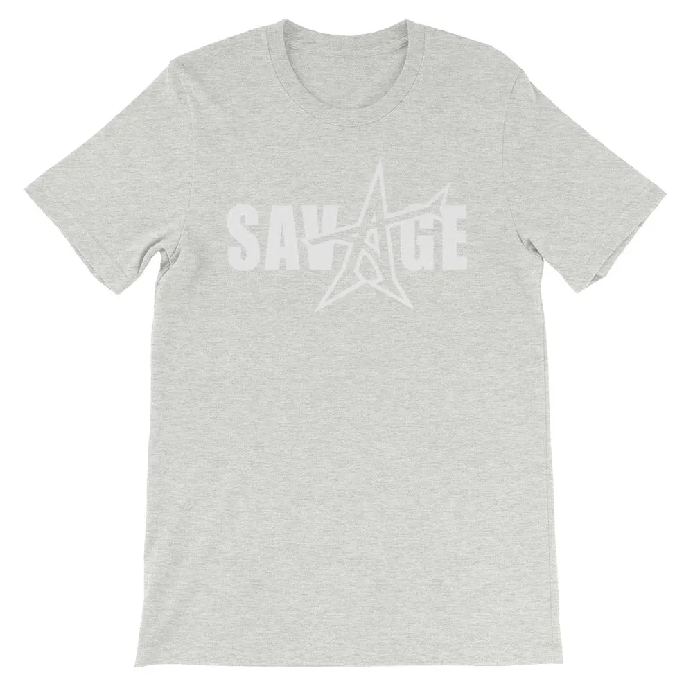 "SAVAGE" T-shirt (white print)