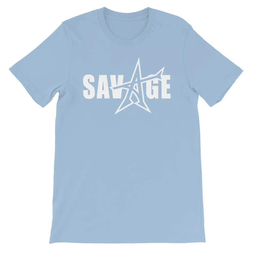 "SAVAGE" T-shirt (white print)