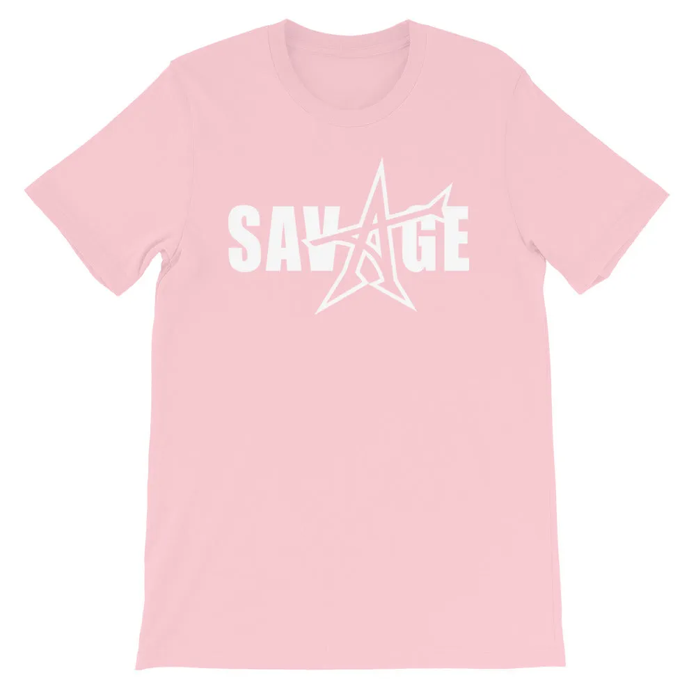 "SAVAGE" T-shirt (white print)