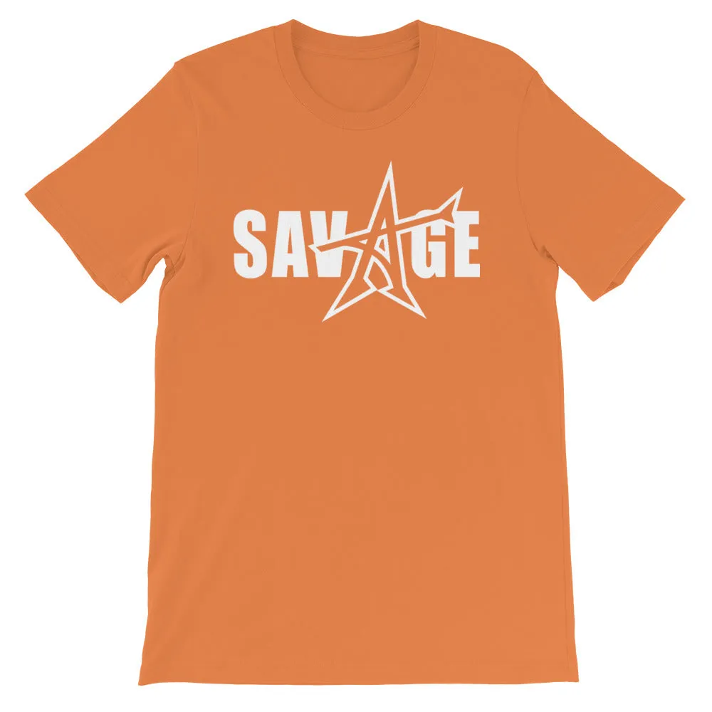 "SAVAGE" T-shirt (white print)