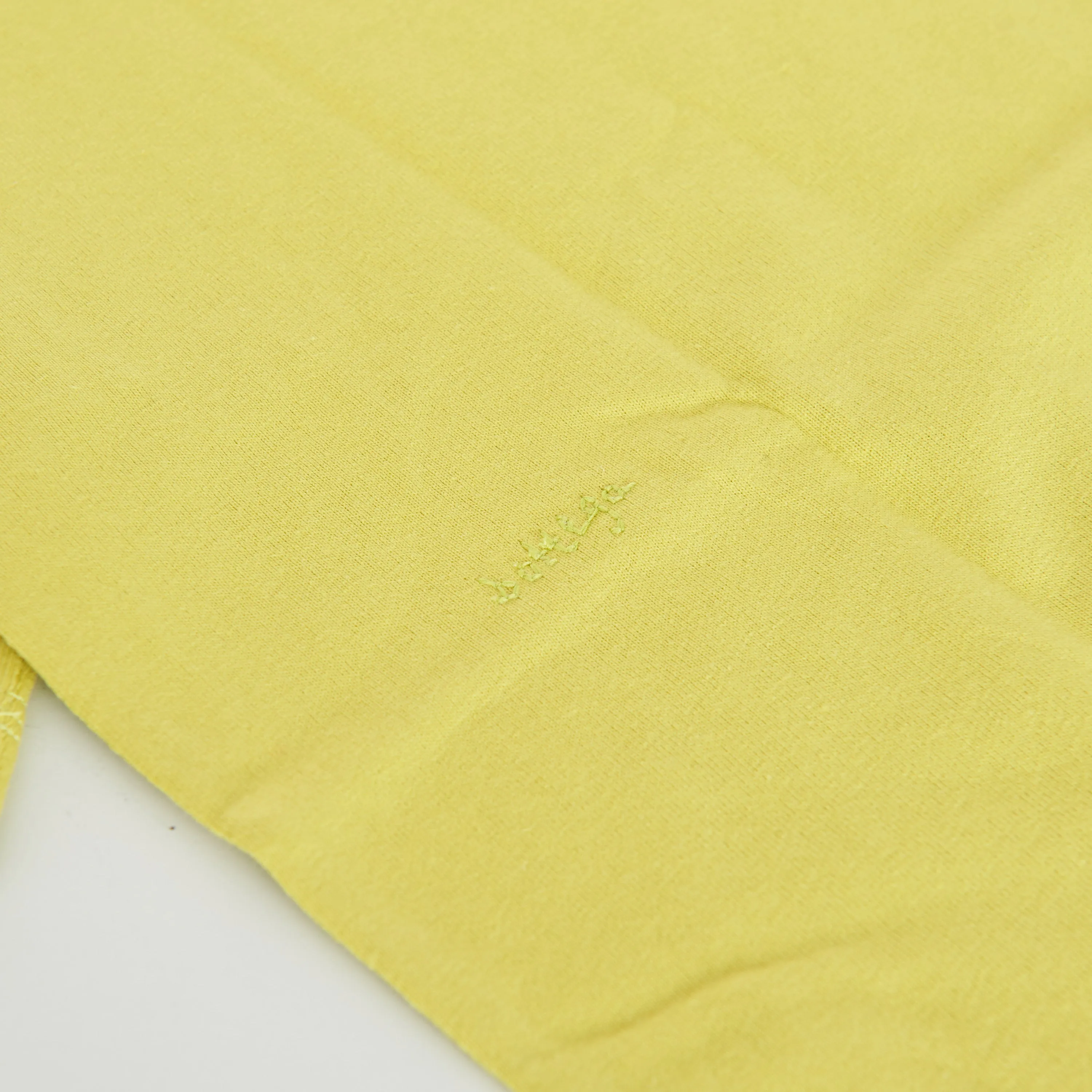 "Sunrise" Light Crewneck T-shirt In Kiwi Green Cotton