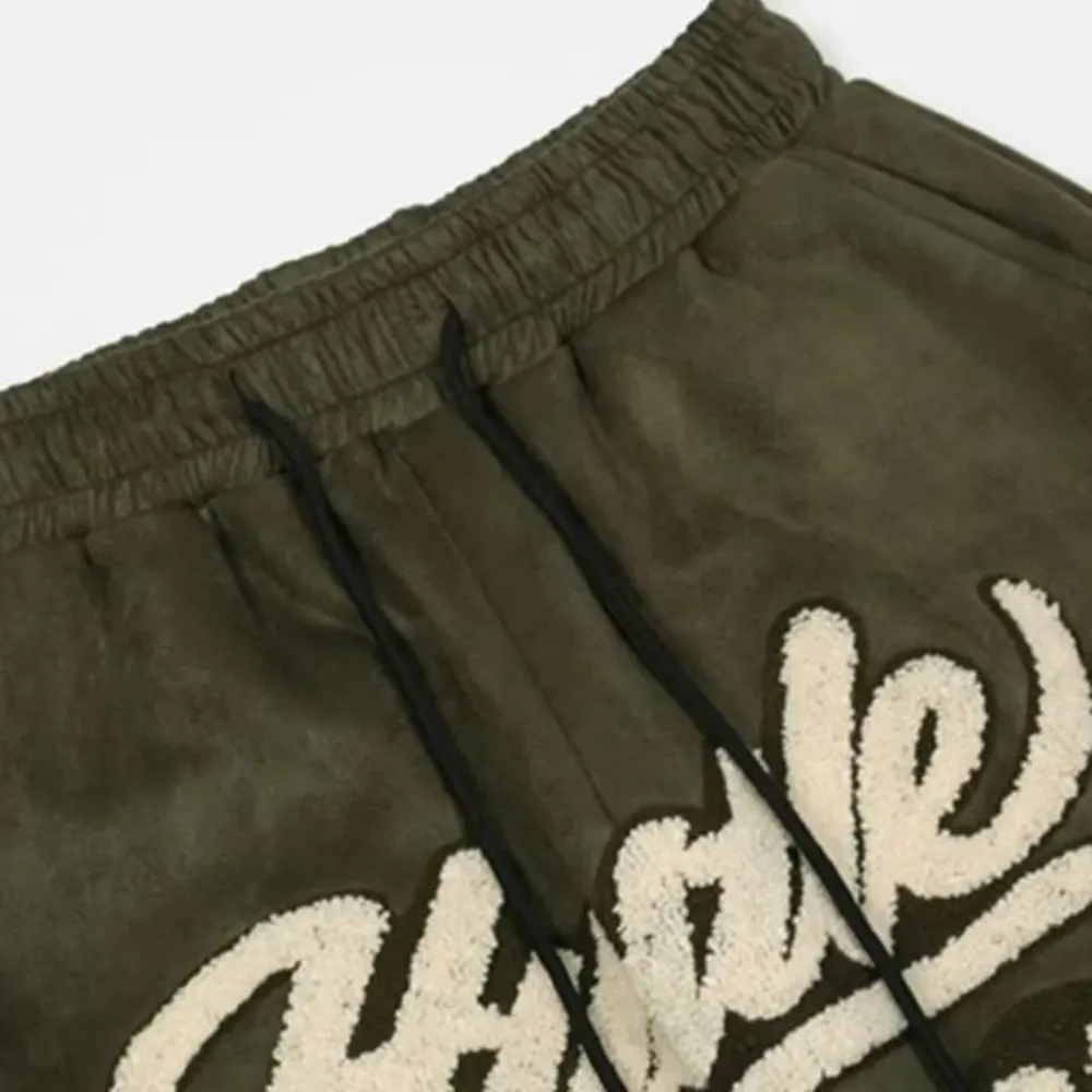 "Vintage Alphabet Flocked Jacquard" Shorts