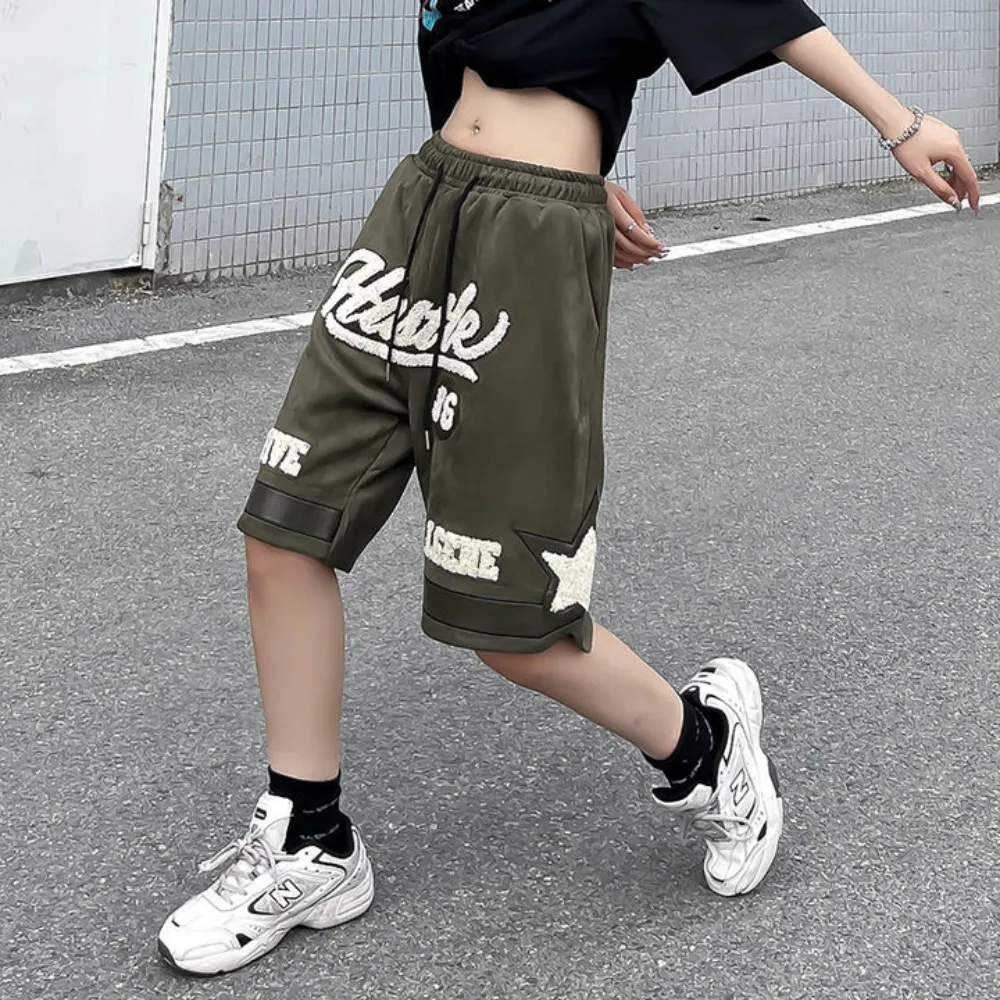 "Vintage Alphabet Flocked Jacquard" Shorts
