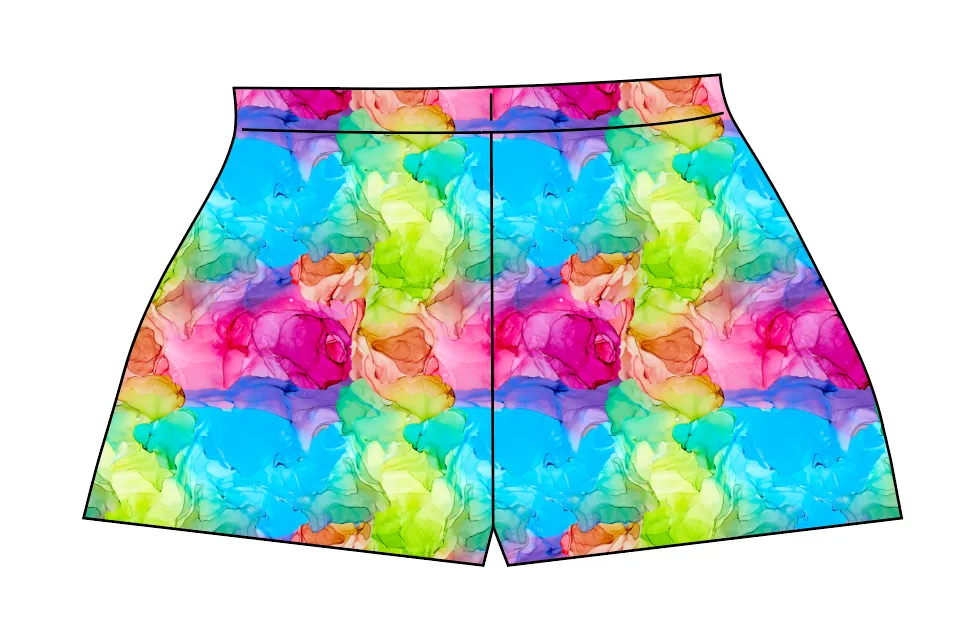 Rainbow Splash Ladies' Lounge Shorts