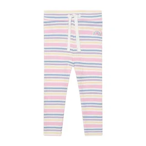Rainbow Stripe Rib Legging