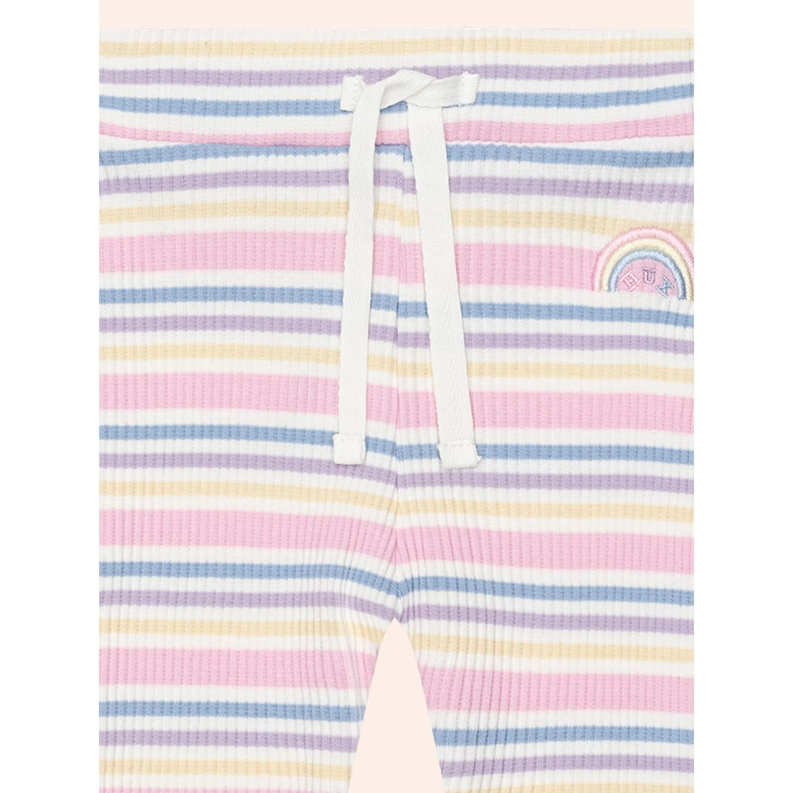 Rainbow Stripe Rib Legging