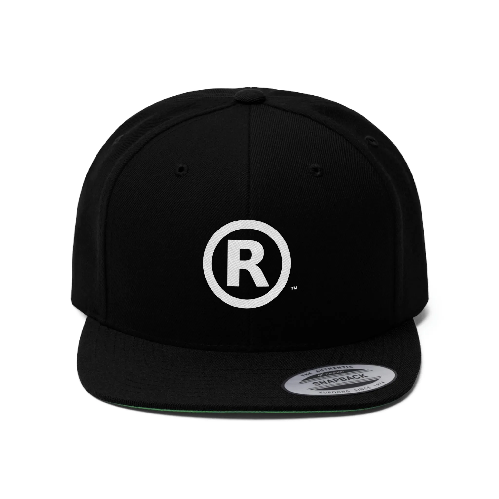 Raw Sushi "R" Flat Bill Hat BLK
