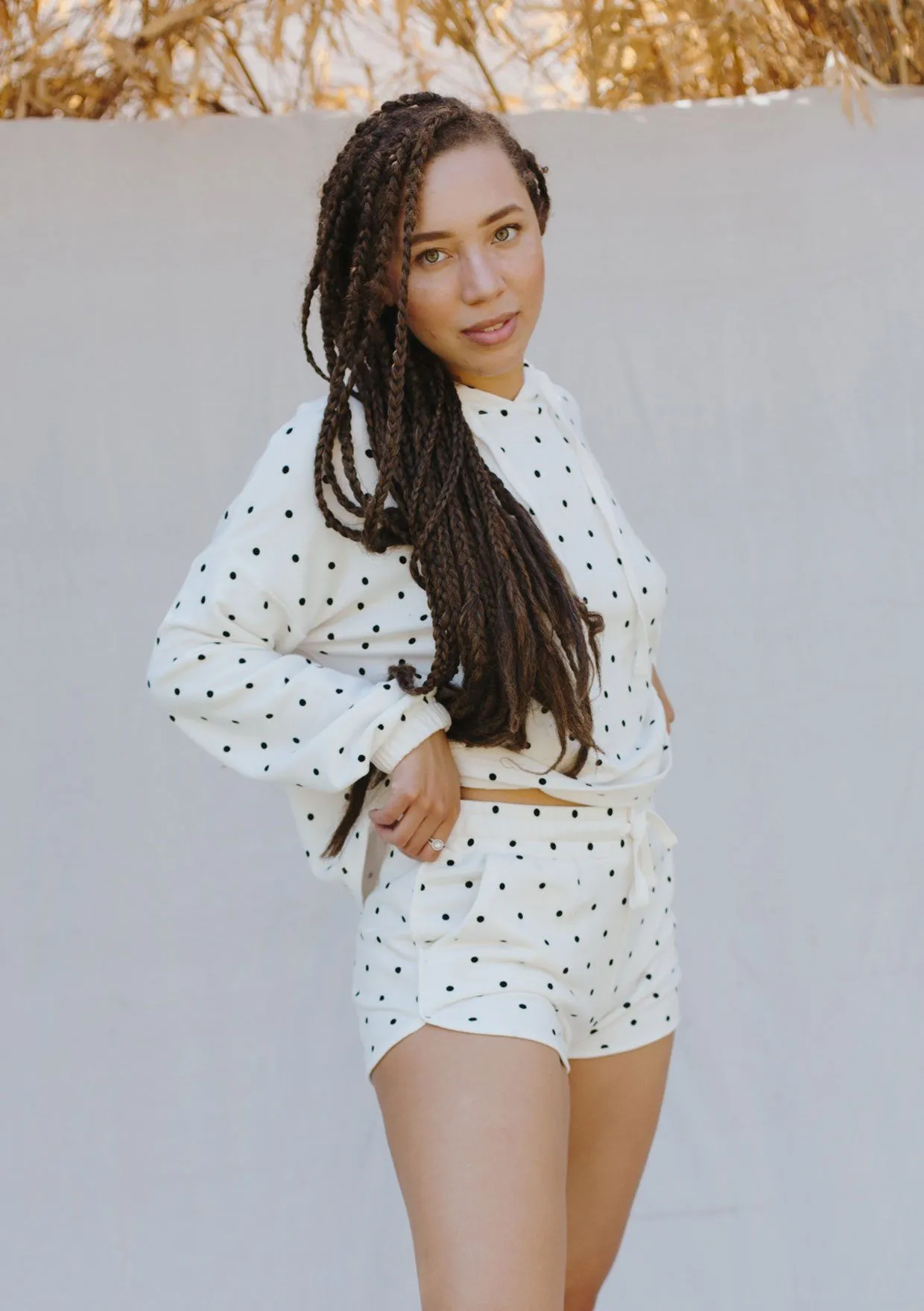 Real Talk Polka Dot Jogging Short
