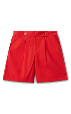 Red Button Shorts