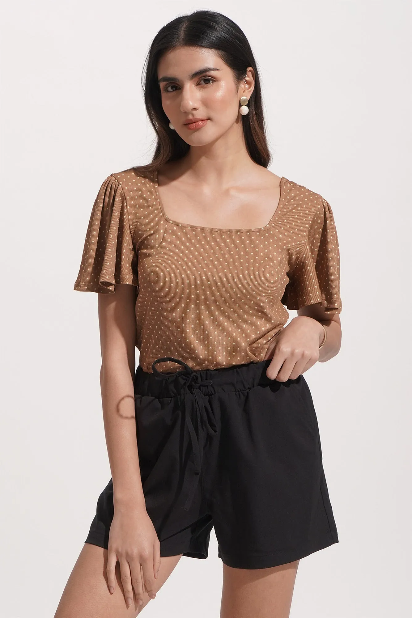REFORME Recycled Polyester Drawstring Cozy Shorts
