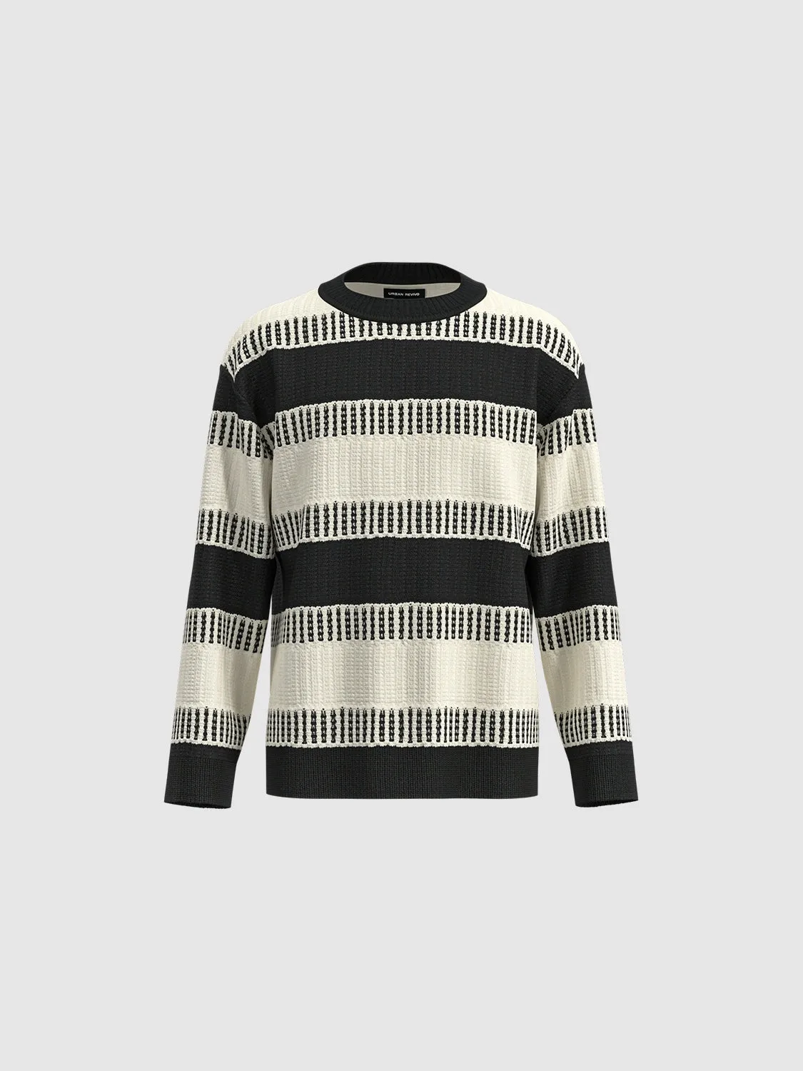 Regular Striped Knitted T-Shirts