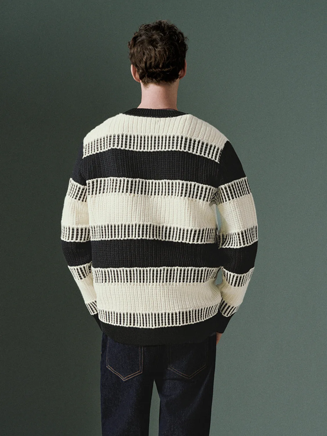 Regular Striped Knitted T-Shirts